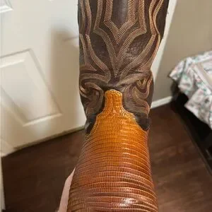 Lucchese | Shoes | Lucchese Brown Leather Western Boots  display picture 1